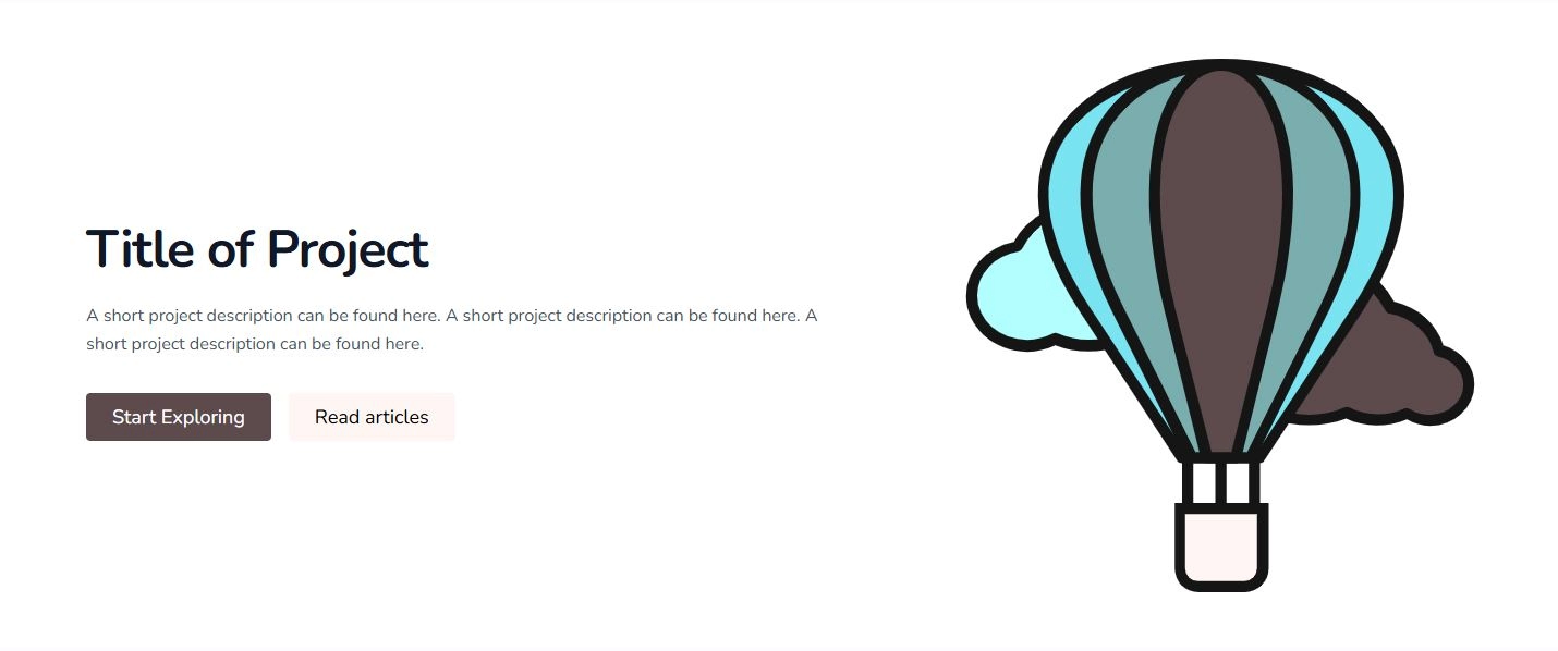 Showcase of the palette in the form of landing pages