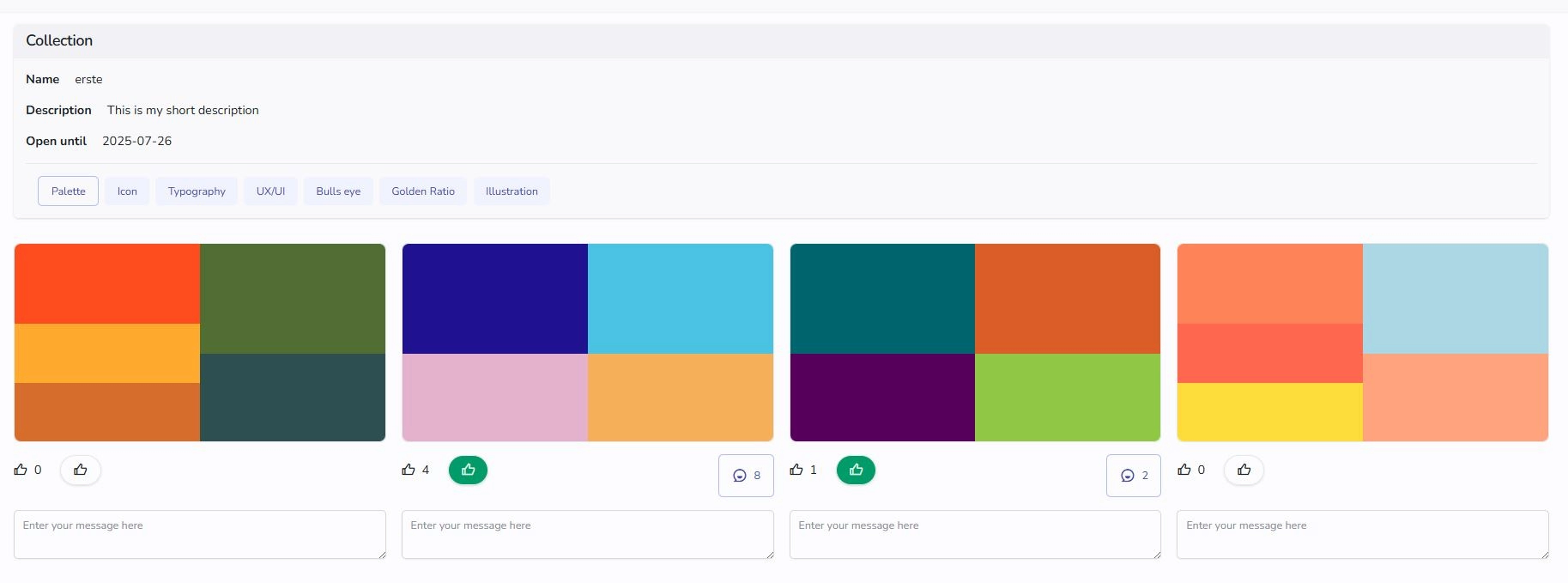 Link/unlink a palette